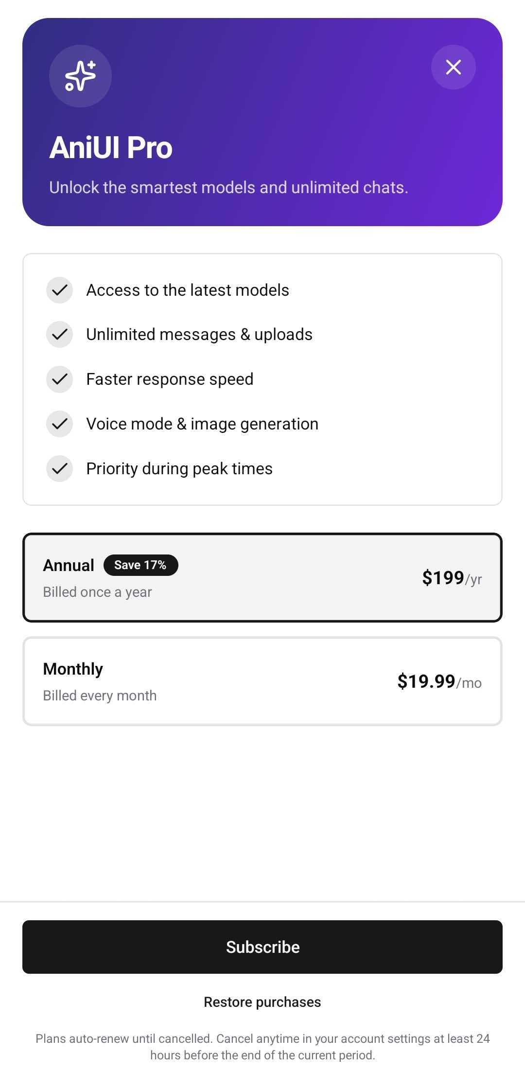 AI Template — Upgrade (light)