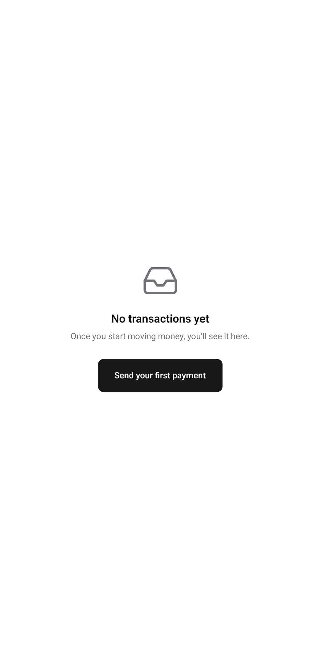 Dashboard Template — Empty state (light)