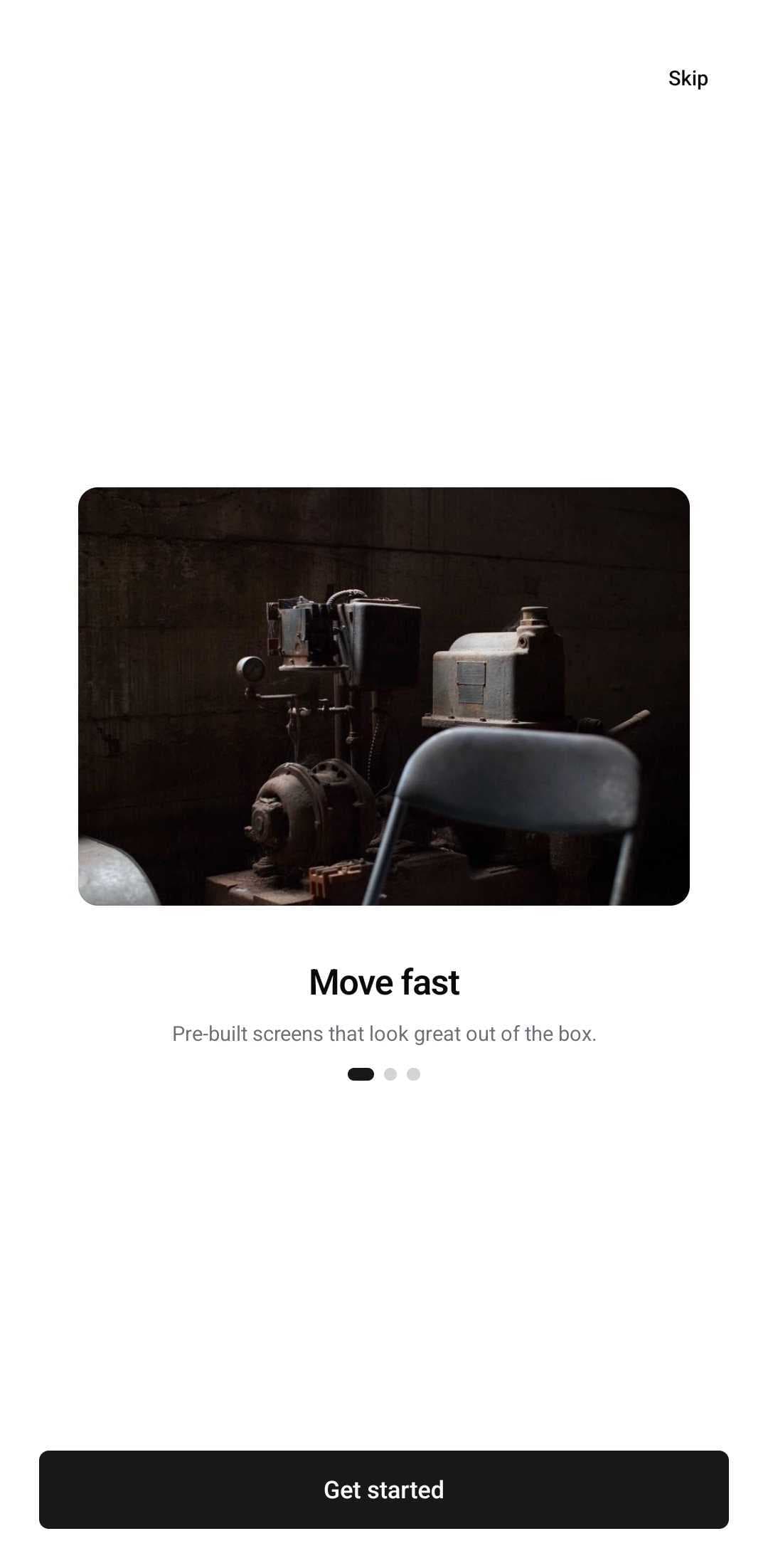 Onboarding Template — Carousel (light)