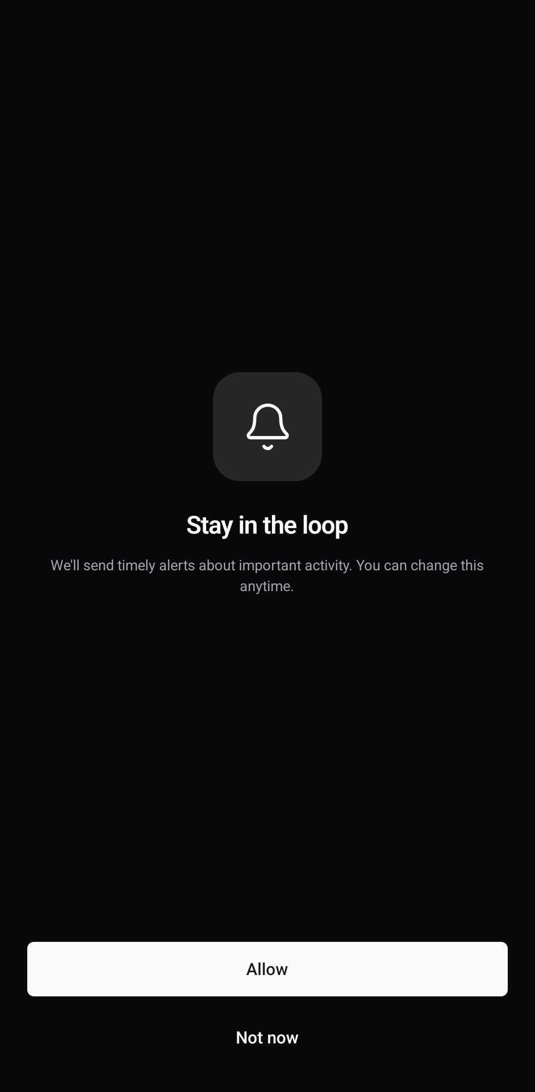 Onboarding Template — Permission (dark)